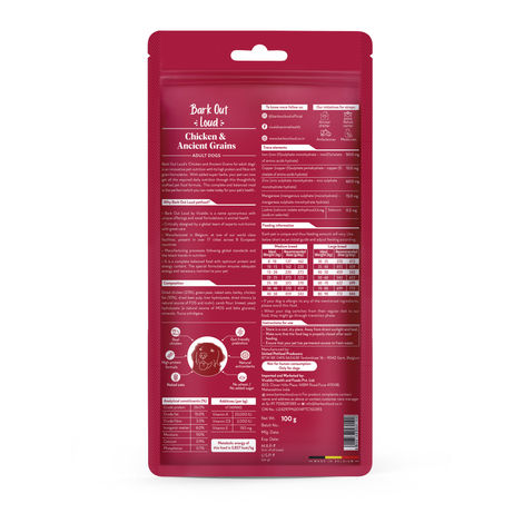 Bark Out Loud Chicken & Ancient Grains Dog FOOD | Medium Large Breed