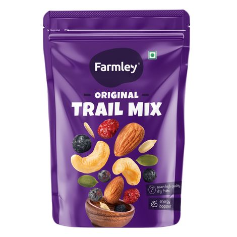 Farmley Trail Mix Dry Fruit- Almonds, Cashews, Cranberries, Blueberries, Blackcurrant & More
