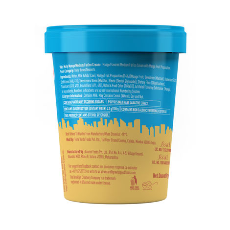 The Brooklyn Creamery Low Cal Holy Moly Mango Cup