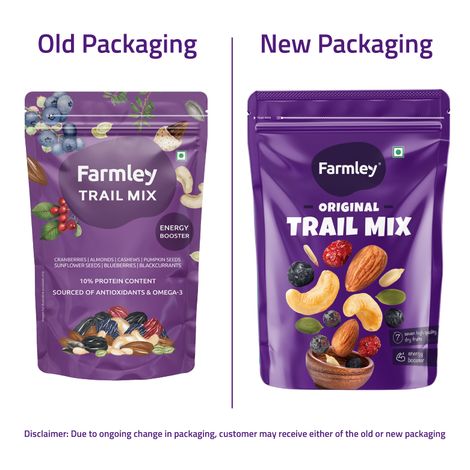 Farmley Trail Mix Dry Fruit- Almonds, Cashews, Cranberries, Blueberries, Blackcurrant & More