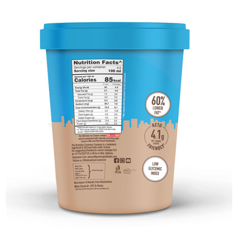 The Brooklyn Creamery Choco Fudge Brownie Tub - Zero Added Sugar