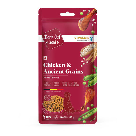 Bark Out Loud Chicken & Ancient Grains Dog FOOD | Medium Large Breed