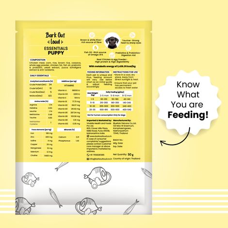 Bark Out Loud Essentials Puppy Dry FOOD | Chicken & Egg | Gluten-Free