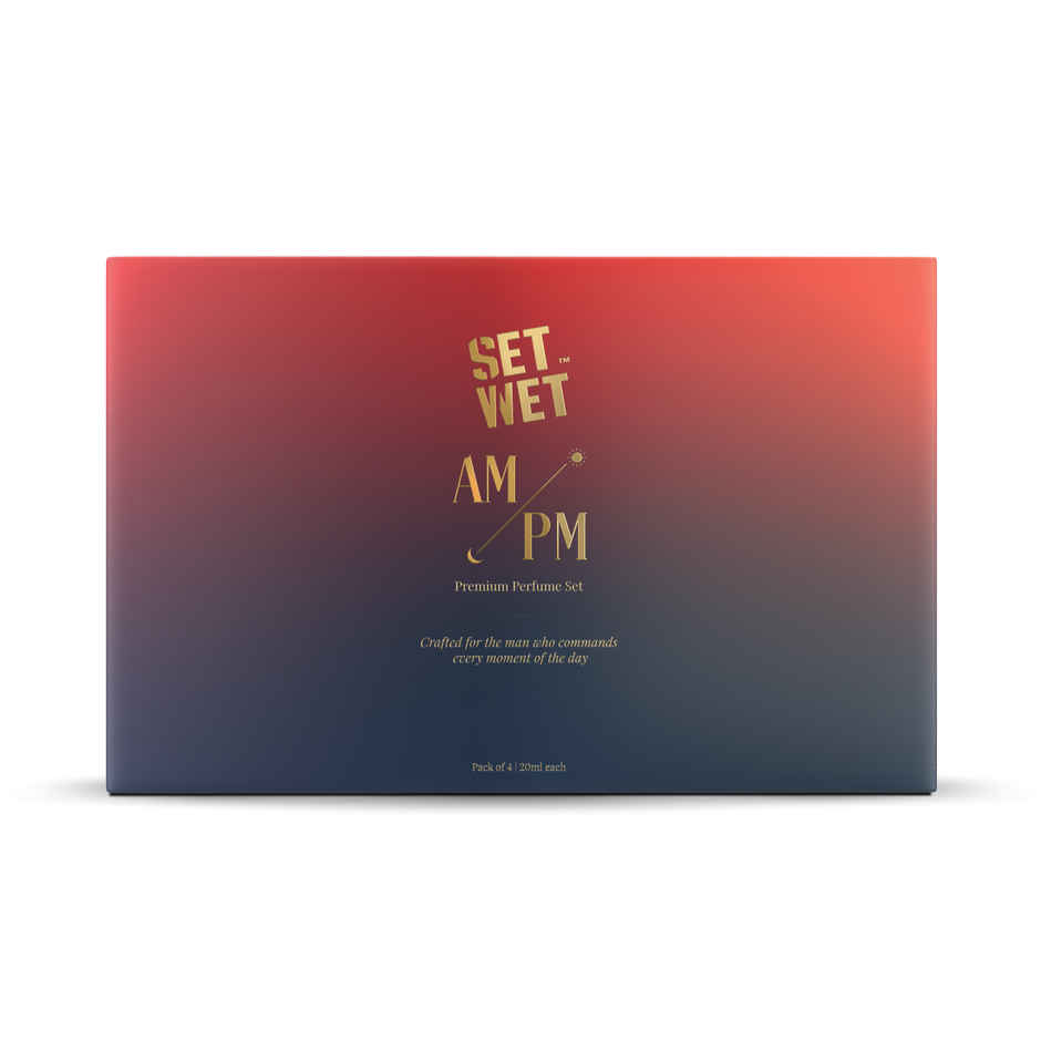 Set Wet Am/Pm Premium Fragrance Pack | Command Your Day With Style Perfume For Men