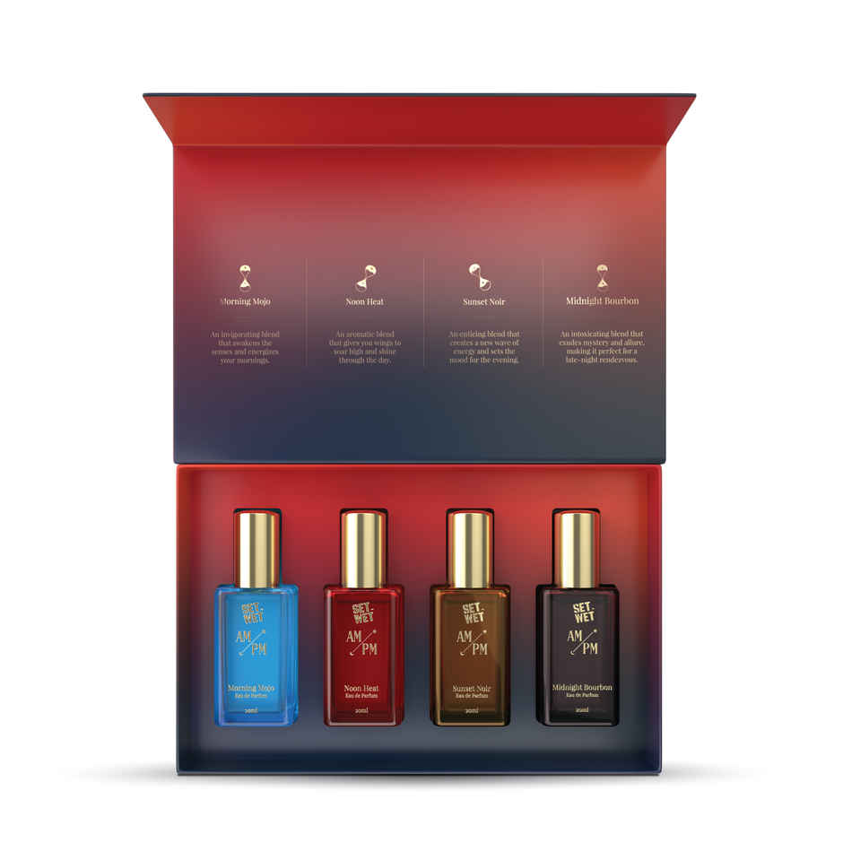 Set Wet Am/Pm Premium Fragrance Pack | Command Your Day With Style Perfume For Men