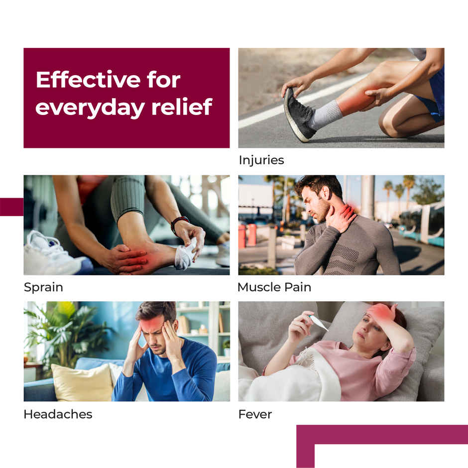 Lifelong Reusable Hot & Cold Pack with Straps | Flexible Gel Ice Pack for Pain Relief | Medium