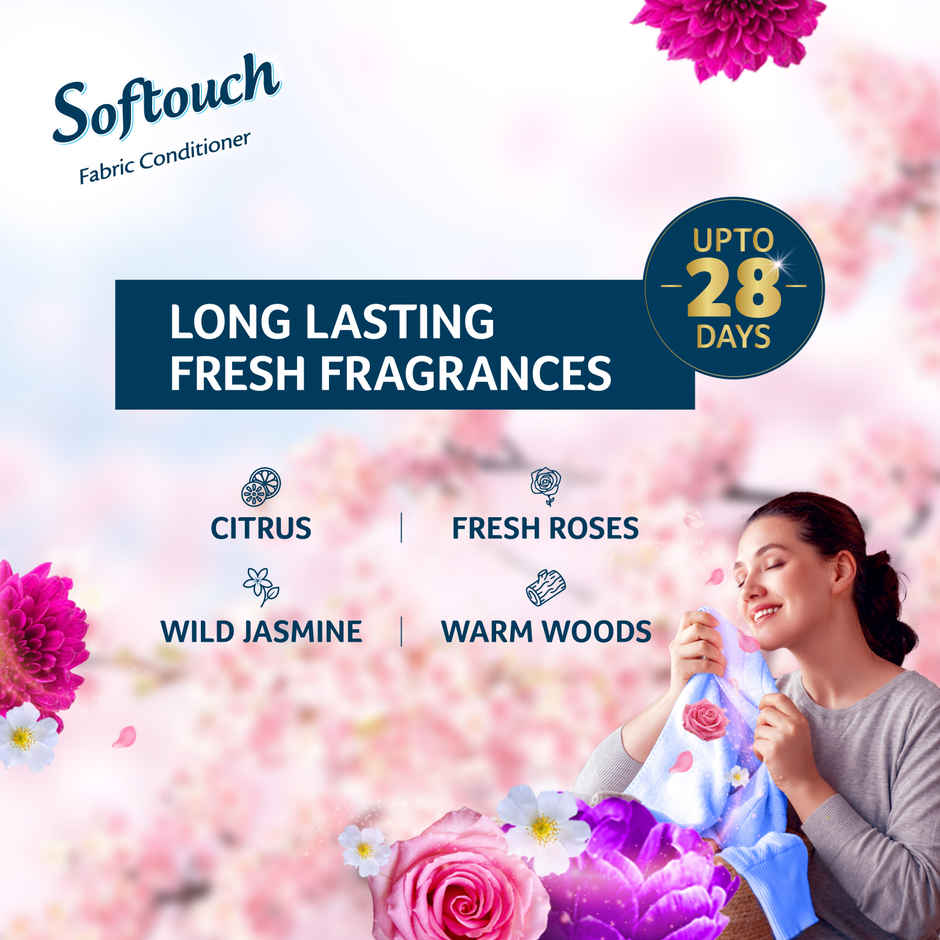 Softouch Ocean Breeze After Wash Fabric Conditioner With Antibacterial Protection