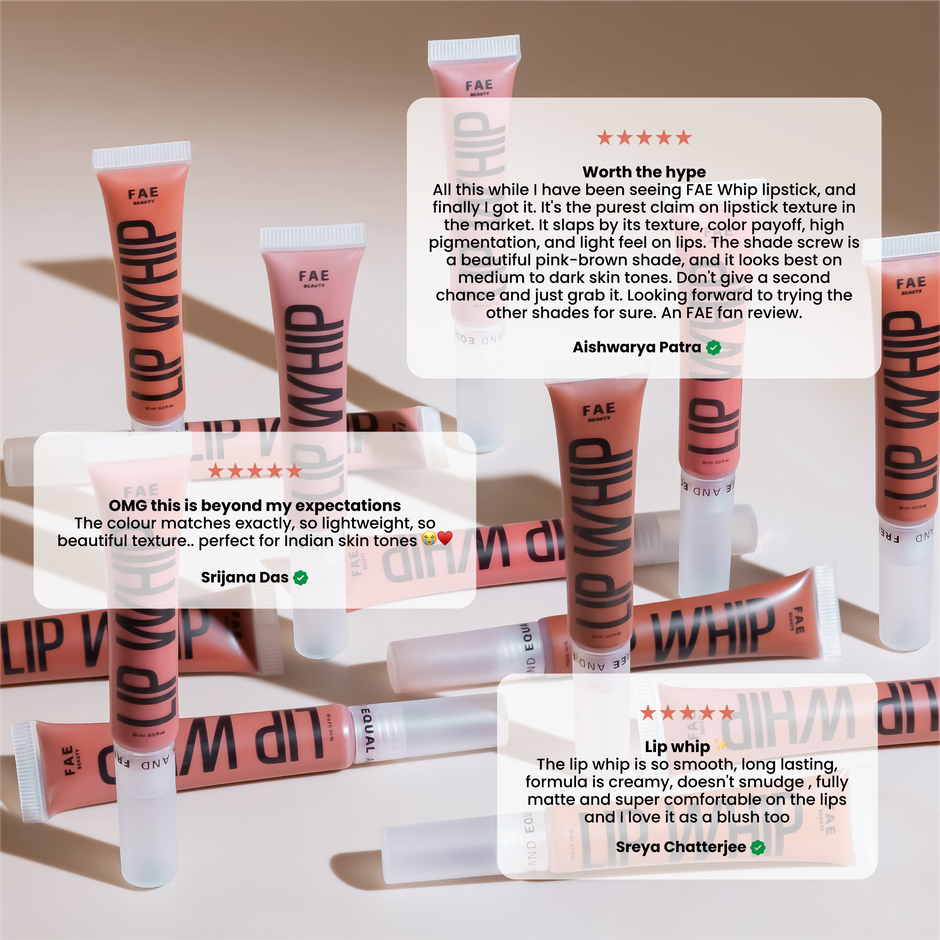 Fae Beauty Lip Whip 12H Matte Liquid Lipstick | Vegan | Shade | Tease