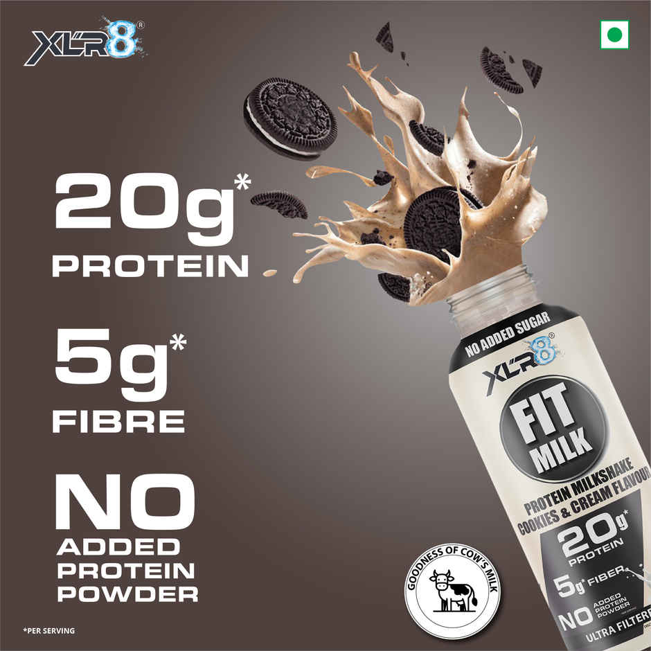 XLR8 Sports Nutrition Cookies and Cream Protein Milk