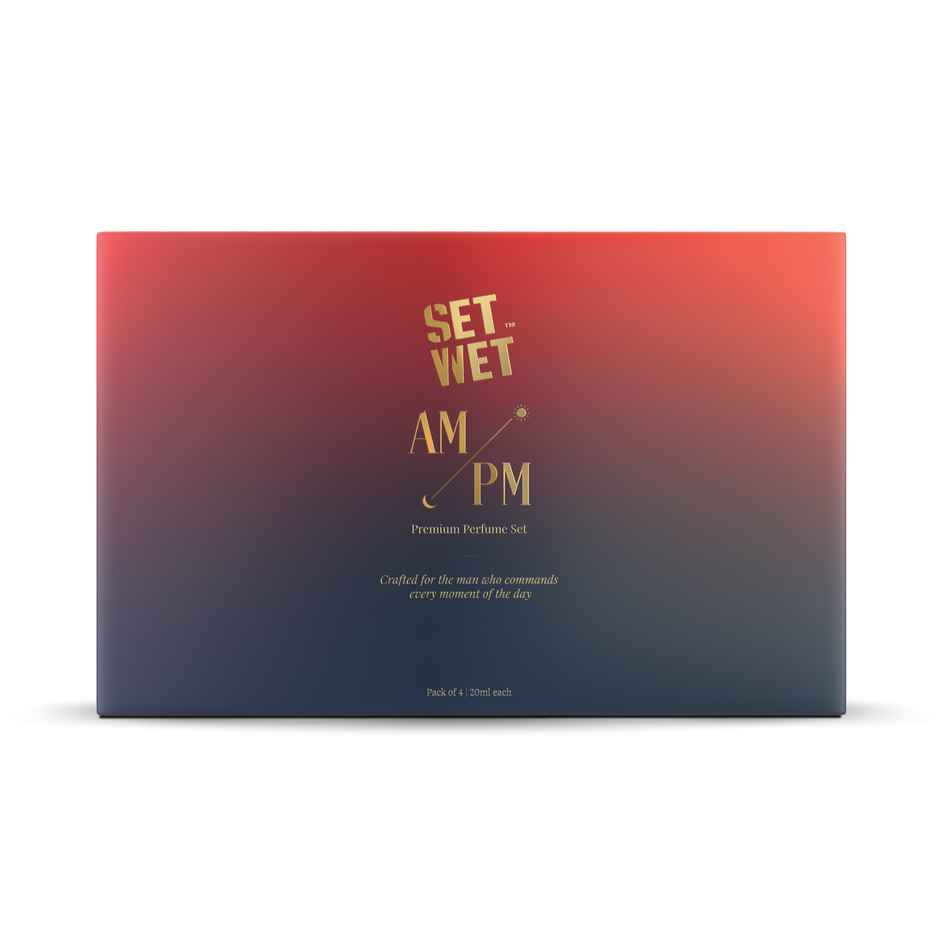 Set Wet Am/Pm Premium Fragrance Pack | Command Your Day With Style Perfume For Men