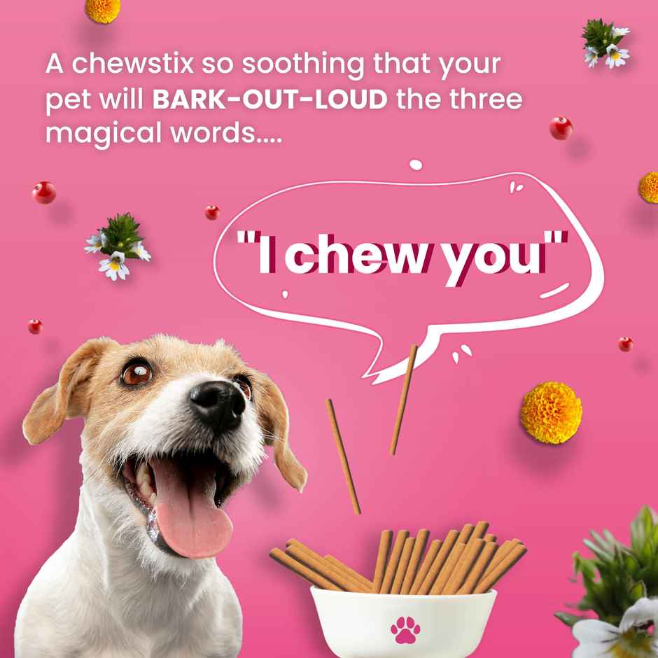 Bark Out Loud - Tear Stain Chewstix | Eyebright, Marigold & Omega Fatty Acids | Dog Treats