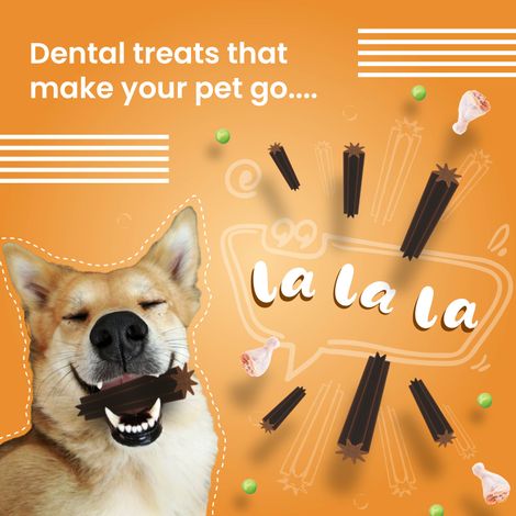 Bark Out Loud Dental Stick-Removes Plaque & Tartar, No Sugar Dog Treats