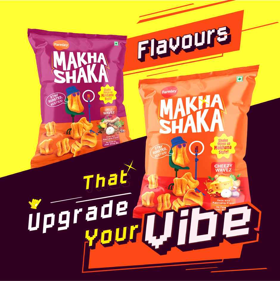 Farmley Makha Shaka Cheese Wavez Makhana Chips