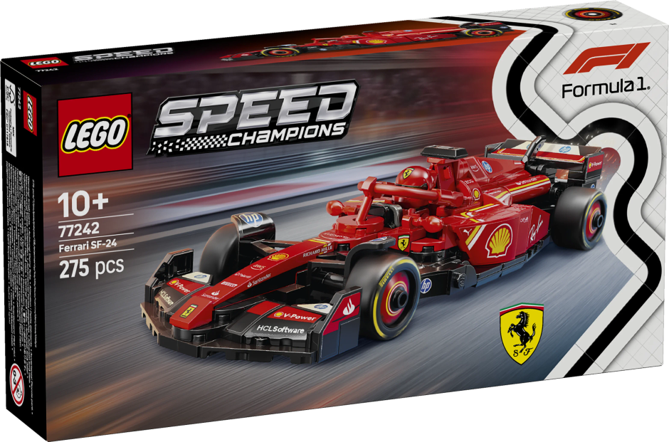 LEGO Speed Champions Ferrari SF24 F1 Race Car Driver Set 77242