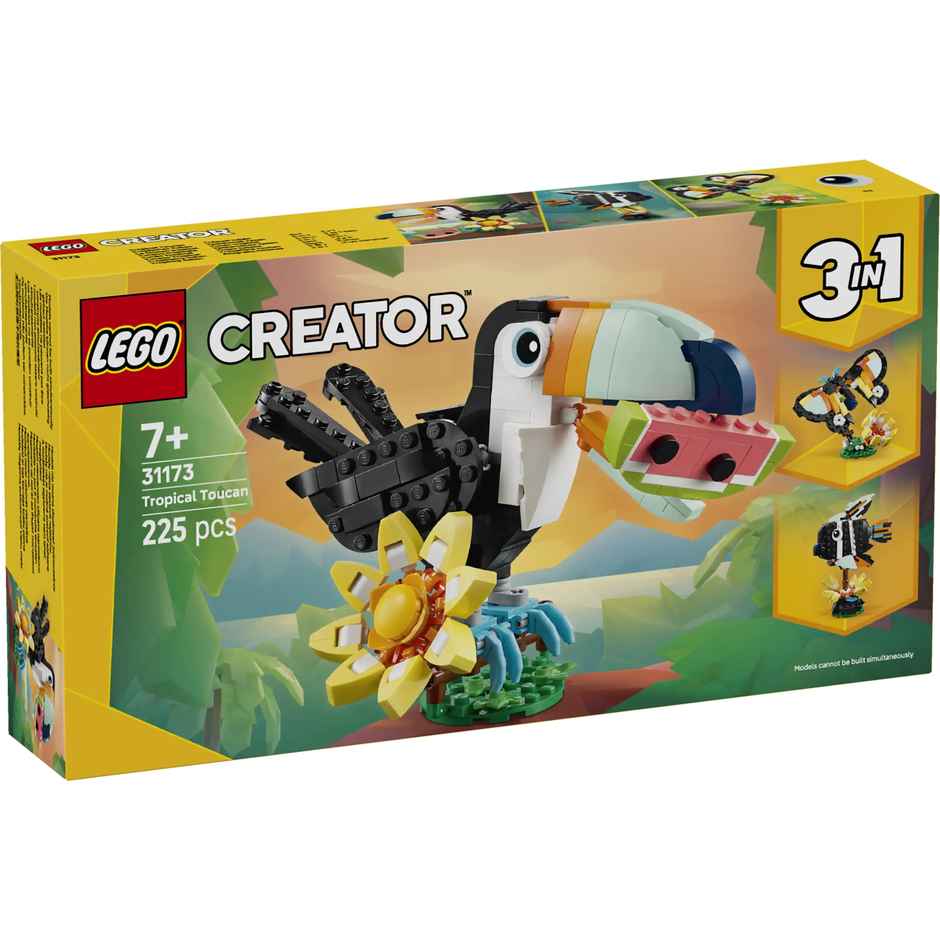 LEGO Creator 3in1 Wild Animals Tropical Toucan Figure Playset 31173