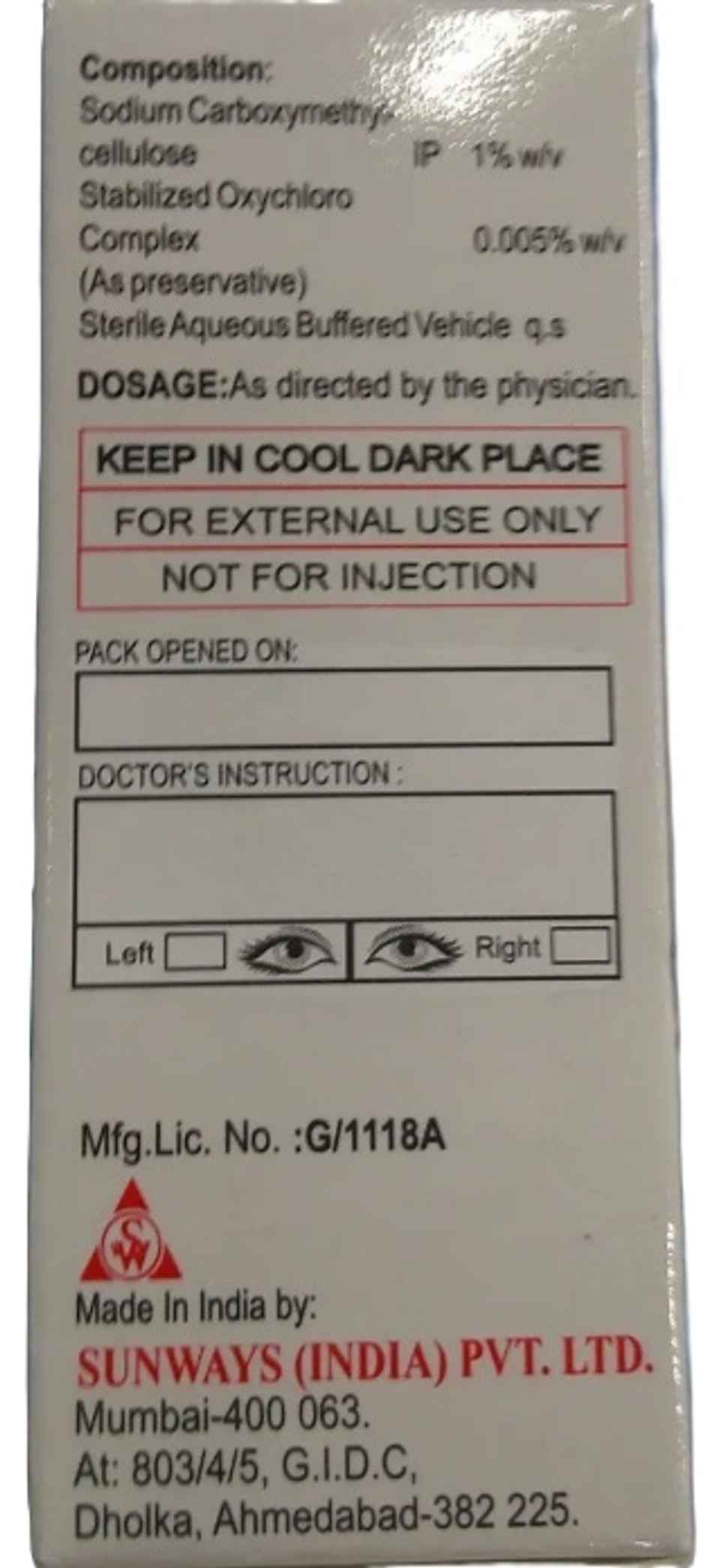 Ultra Gel Lubricant Eye Drop