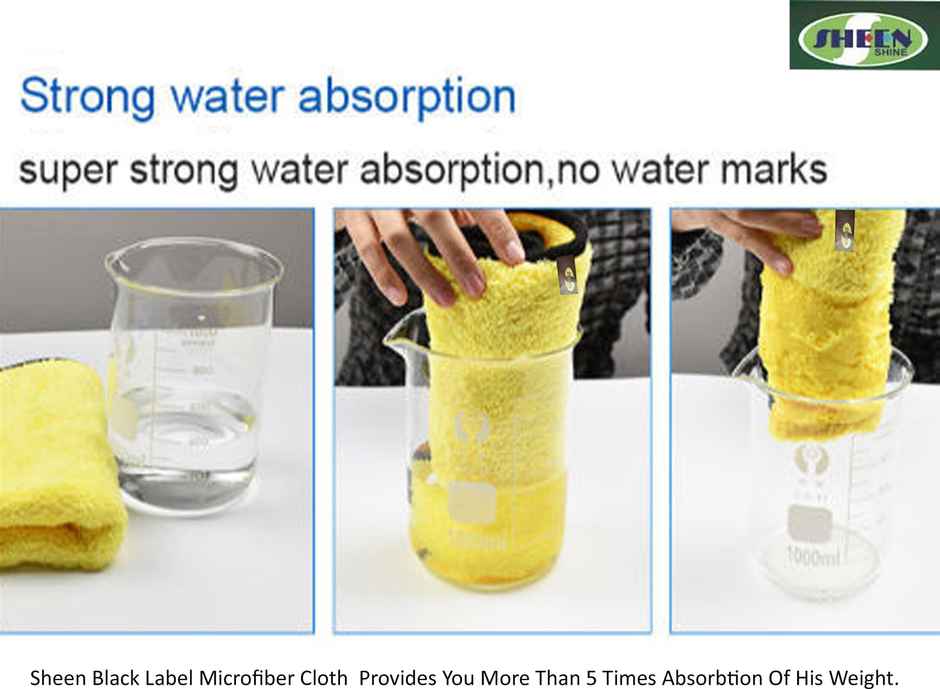 Sheen Microfiber Car Cleaning Cloth 800 GSM (Colour May Vary)