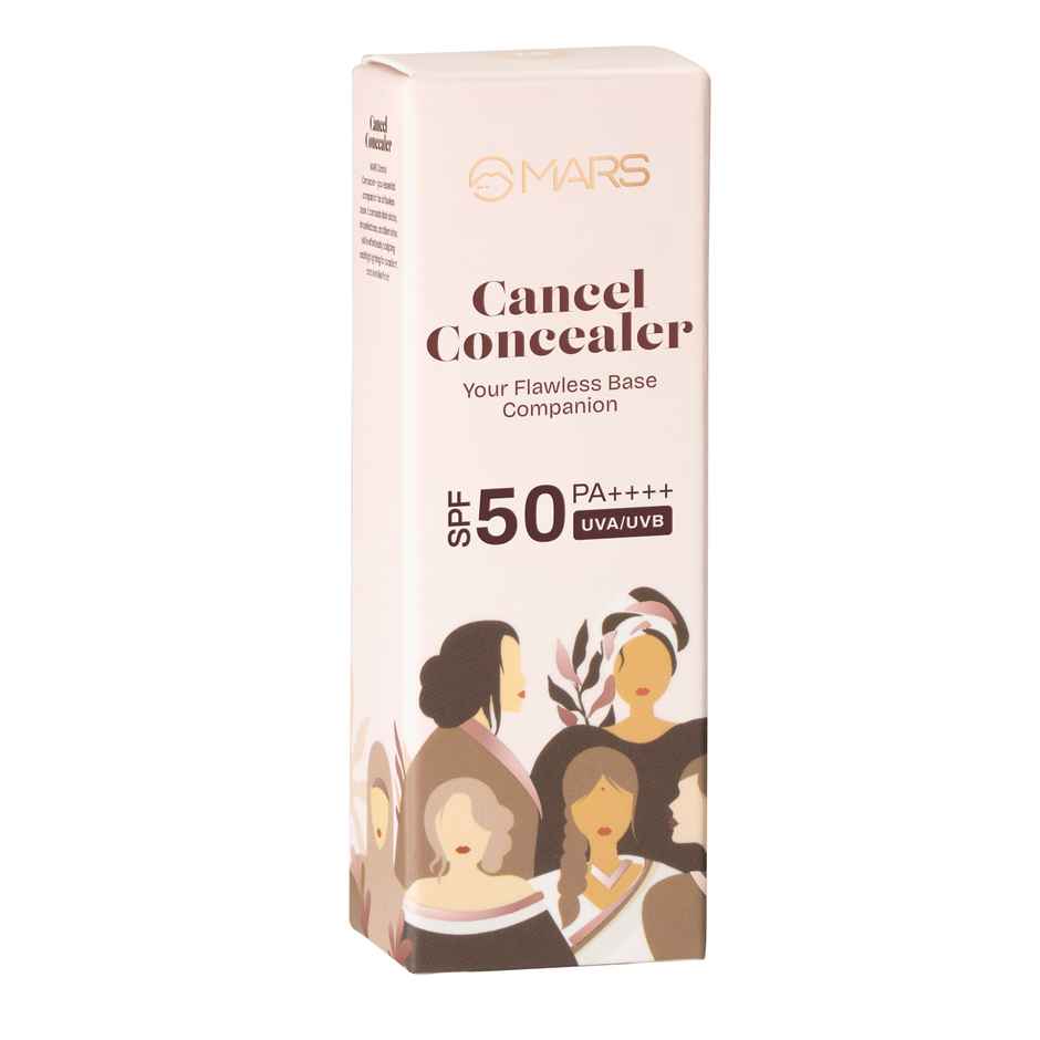 MARS Cosmetics Cancel Concealer for Face Makeup With Radiant Natural Finish | 6 ml | 06-honey Glow