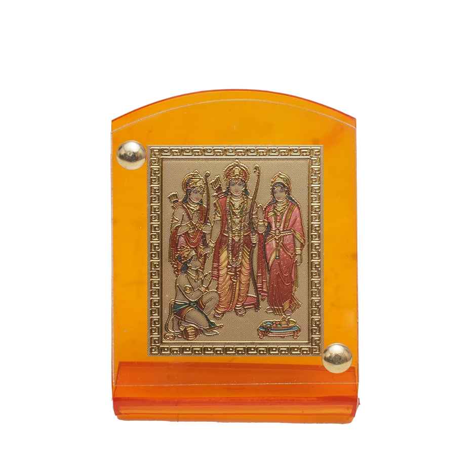 Divine Vibes Ram Darbar Photo Frame for Car Dashboard