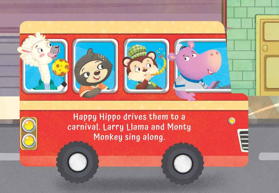A Birthday on the Bus - A Shaped Board book with Wheels