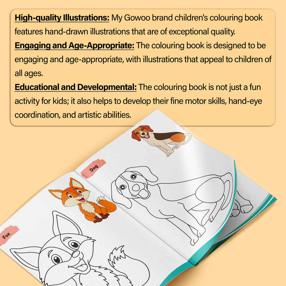 Animals-Creative Copy To Colour | Kids Copy Colouring Book | Fun Educational Coloring Book