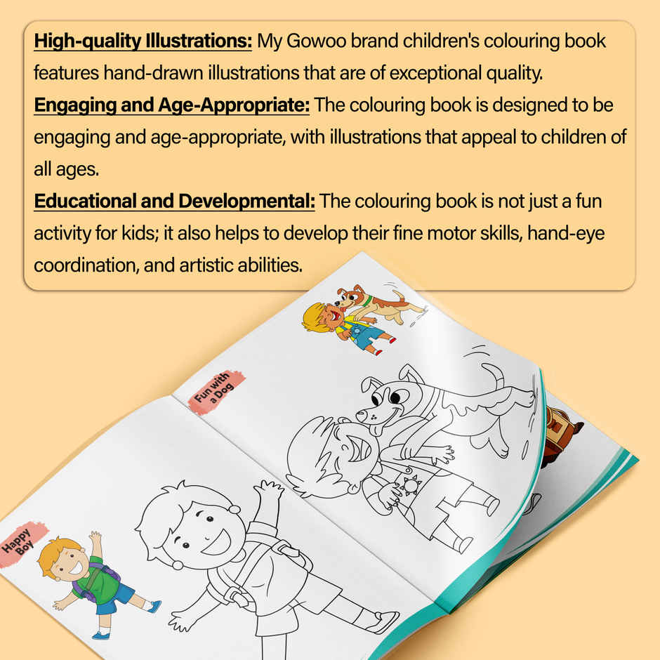 Boys-Creative Copy To Colour | Early Learning Colouring Book | Simple Colouring Book for Preschool