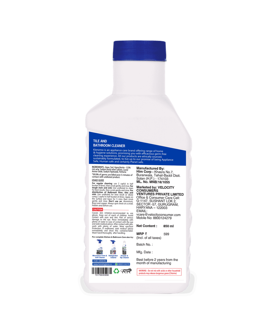 Klenzmo Tile & Bathroom Cleaner