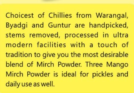 Three Mango Mirch Powder