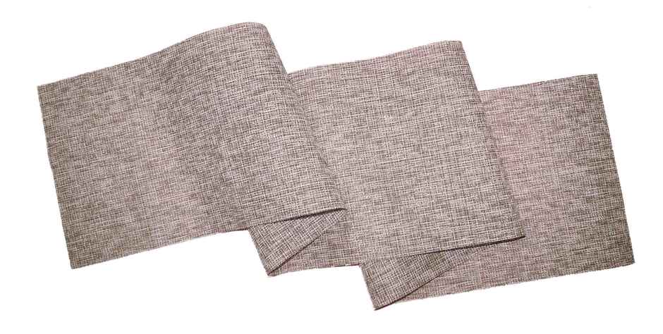 Lushomes Table Runner - Black Jacquard | Waterproof | Heat Resistant PVC | 6 Seater | 12 x 70 inch