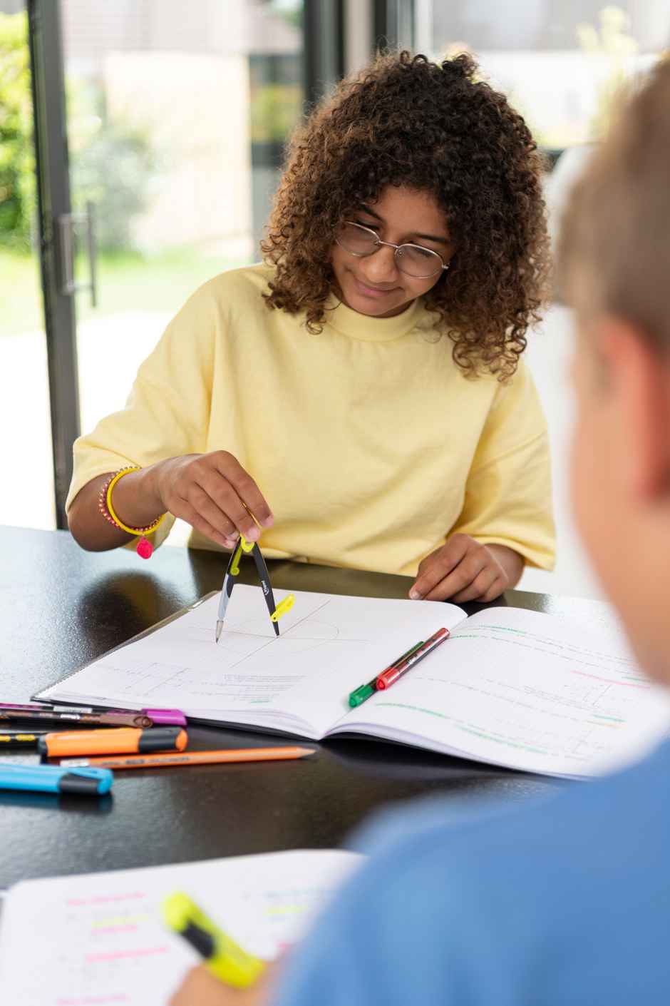 Maped Metal Open Geometry Box - 9 Instrument Transparant Box | Assorted