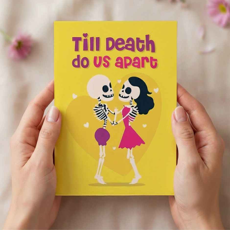 Till Death Do Us Apart | Love Greeting Card | Oye Happy