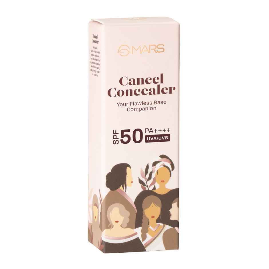 MARS Cosmetics Cancel Concealer for Face Makeup With Radiant Natural Finish | 6 Ml | 08-espresso Elegance
