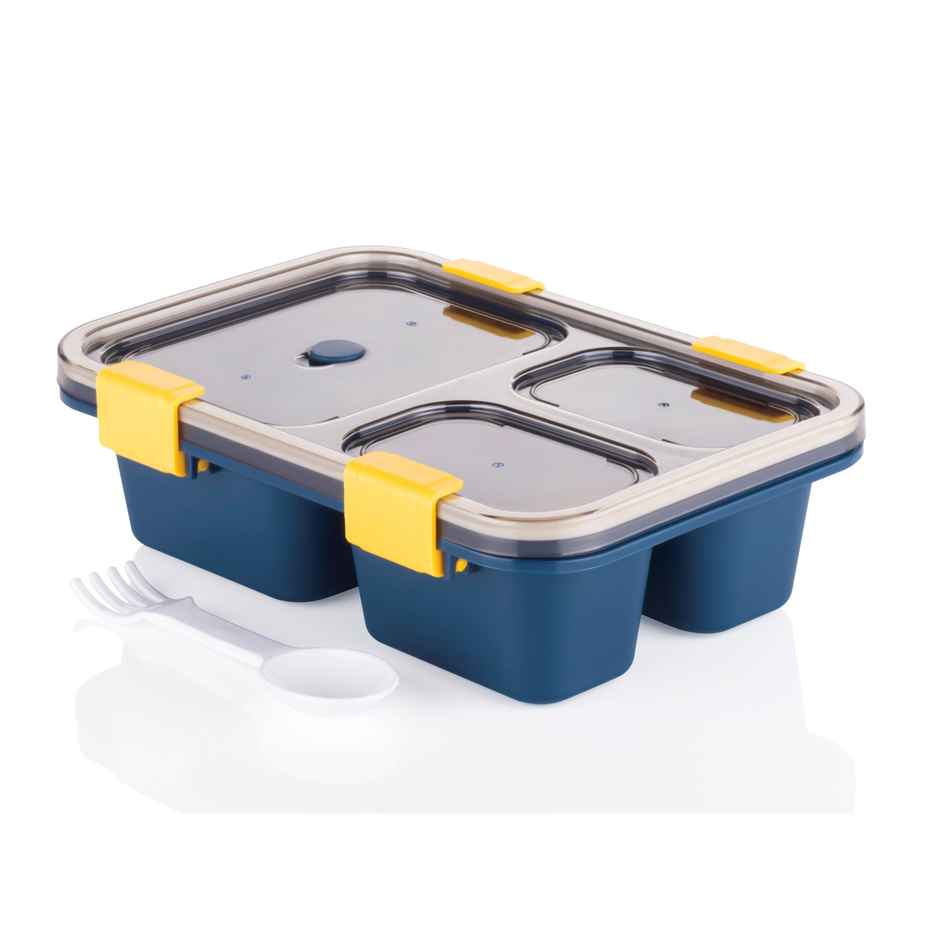 2Mech Kids Plastic Lunchbox | Spoon & Fork | 2 Containers