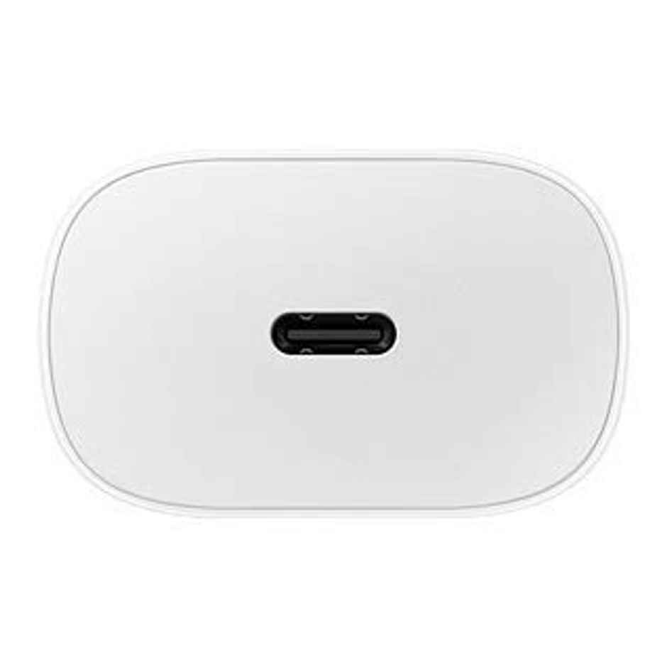 Samsung Original 25W Single Port Type-C Fast Charger - White (Cable Not Included)