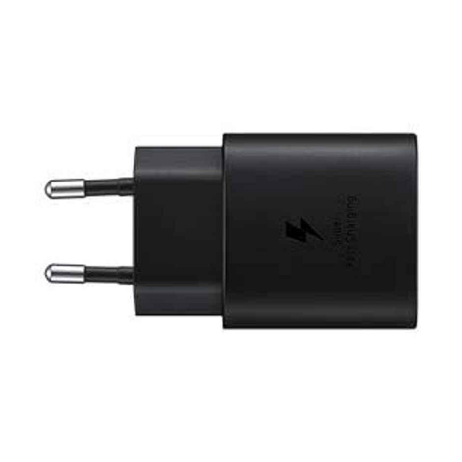 Samsung Original 25W Single Port Type-C Fast Charger - Black (Cable Not Included)