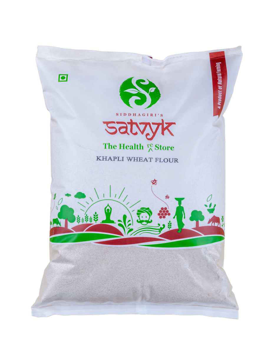 Satvyk Stoneground Khapli Wheat Flour (Emmer Wheat Flour)