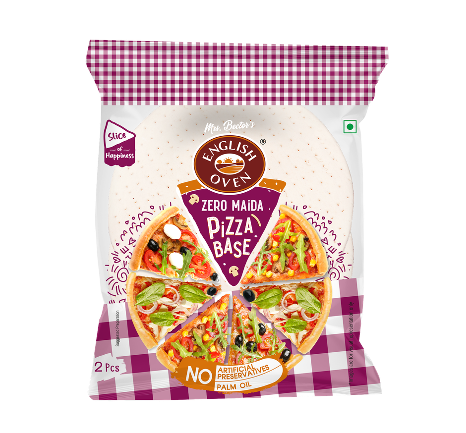 English Oven Zero Maida Pizza Base | No Artificial Preservatives| No Palm Oil