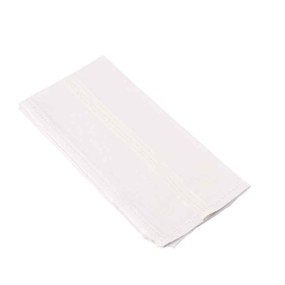 Royal Son Men's Casual Premium Cotton Handkerchief Hanky - HNYK - WT - WT - 6P