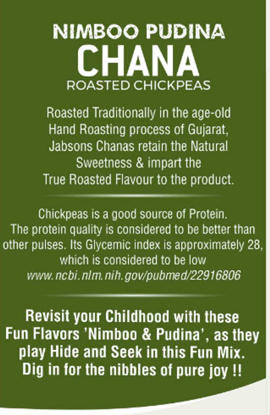 Jabsons Chana Nimboo Pudina | Roasted Chickpeas