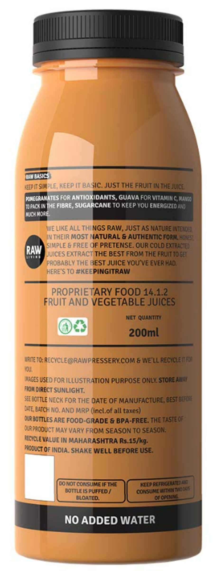 Raw Pressery Mixed Fruit Juice