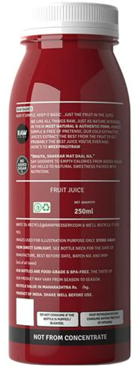 Raw Pressery Pomegranate Fruit Juice