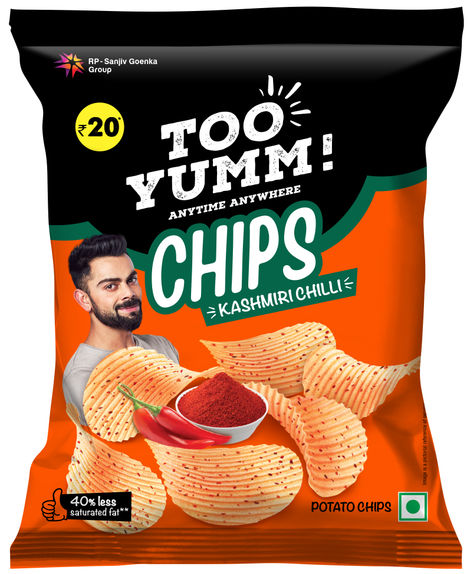 Too Yumm! Kashmiri Chilli Spicy Potato Chips| No Palm Oil Snacks
