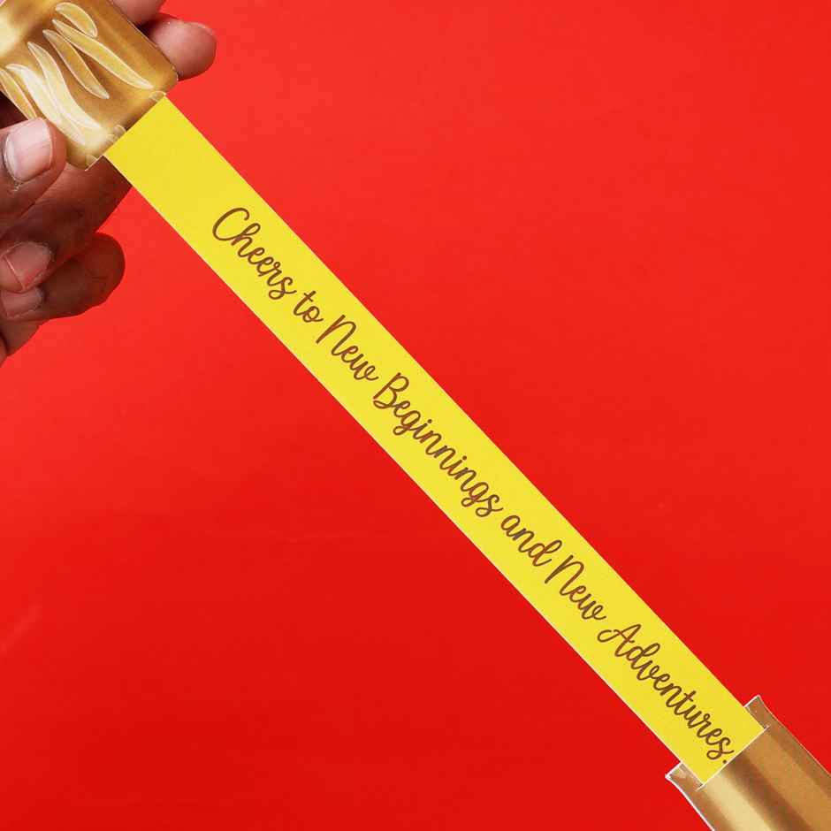 Surprise Champagne Bottle Pull-Out Card - Perfect New Year Greeting Card for Parties