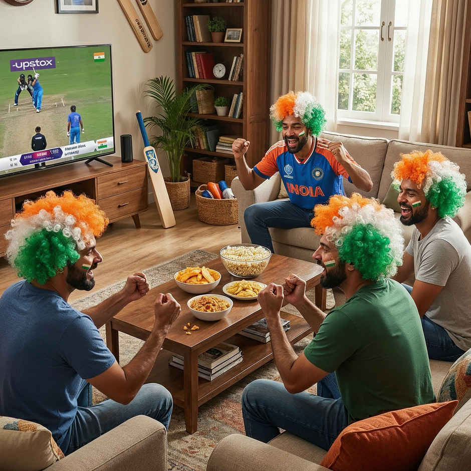 Tricolor Wig Indian Flag Colored Wig for Cricket Match Parties | Propcon