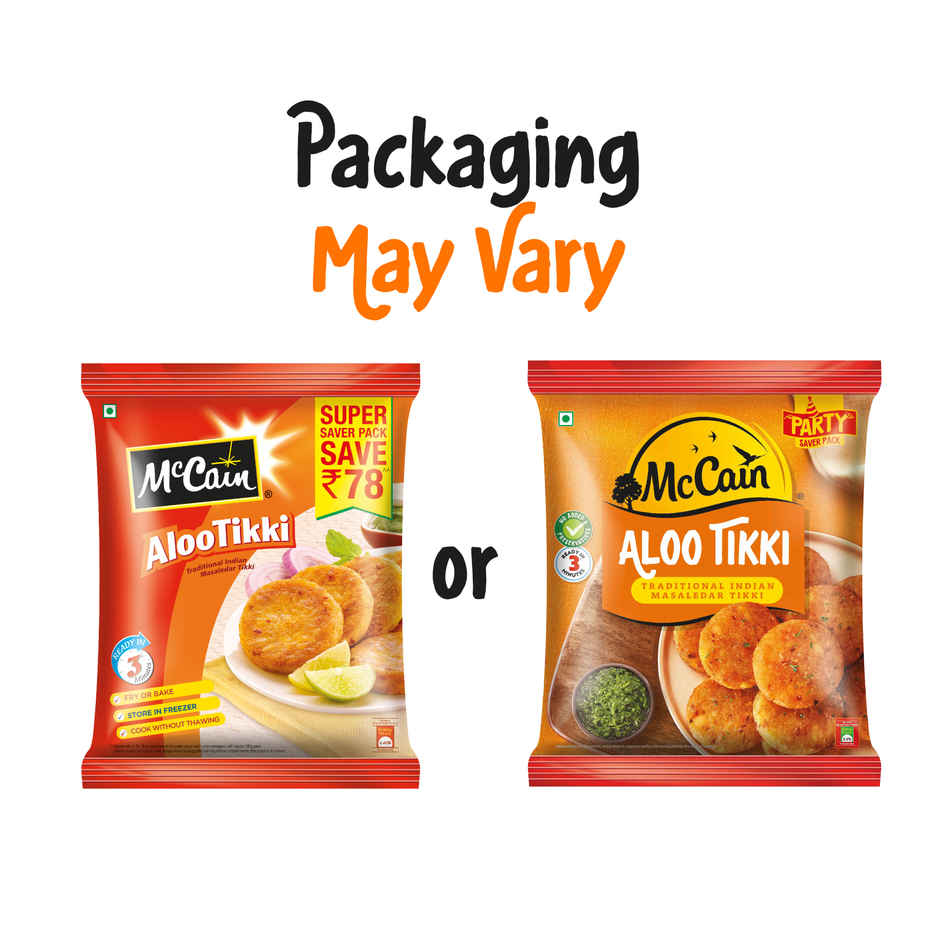 McCain Aloo Tikki | Frozen Ready To Cook Potato Snack