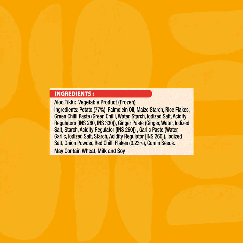 Mccain Aloo Tikki(400gms) & Britannia Burger Bun With Sesame Seed(200gms) Combo