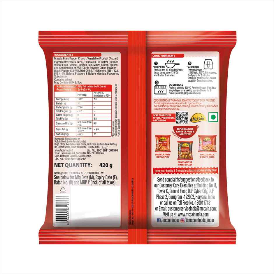 Mccain French Fries Pepper Crunch | Crispy & Tasty