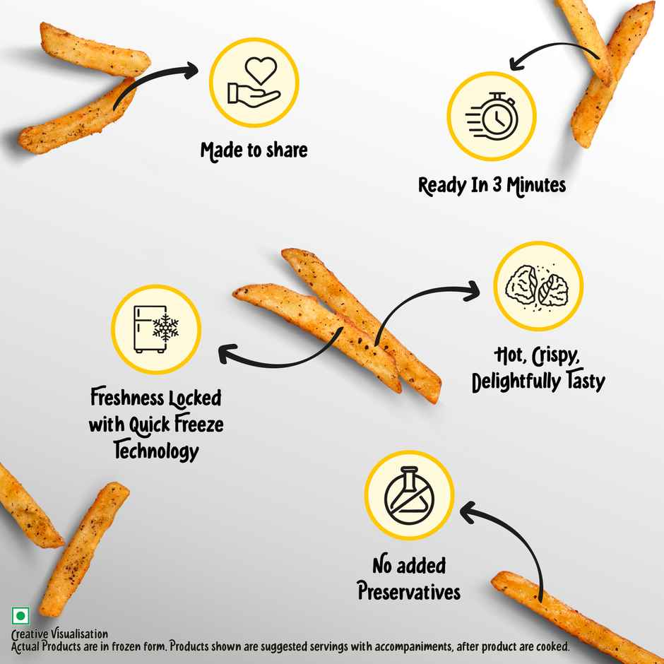 Mccain French Fries Pepper Crunch | Crispy & Tasty