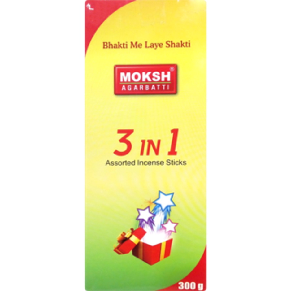Moksh 3 in 1 Agarbatti -Zipper