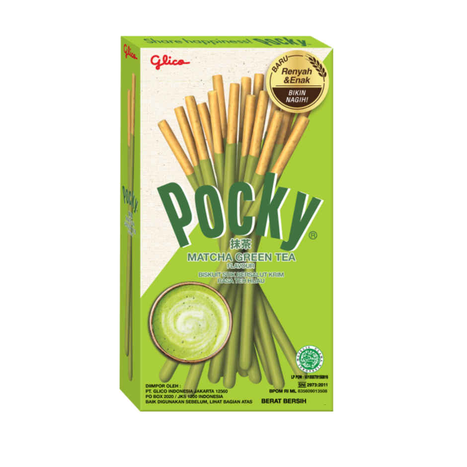 Pocky Matcha Flavoured Biscuit Sticks